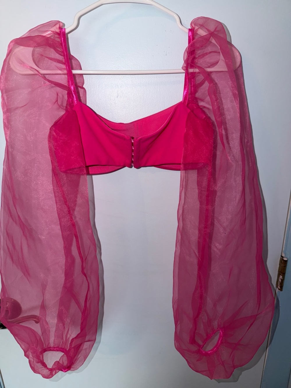 Nookie Bright Hot Pink Spaghetti Strap Top - Picture 4 of 5